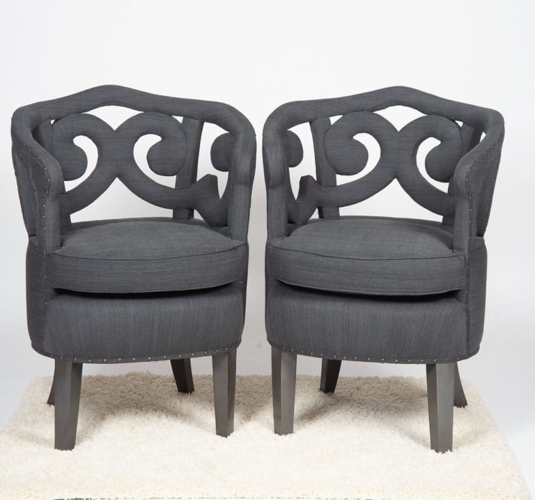 gray linen side chairs event rentals