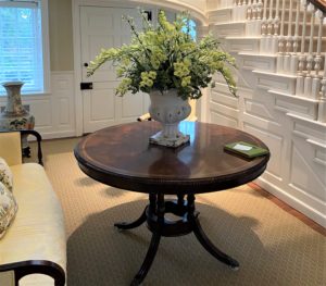 high style mahogany table home staging philadelphia